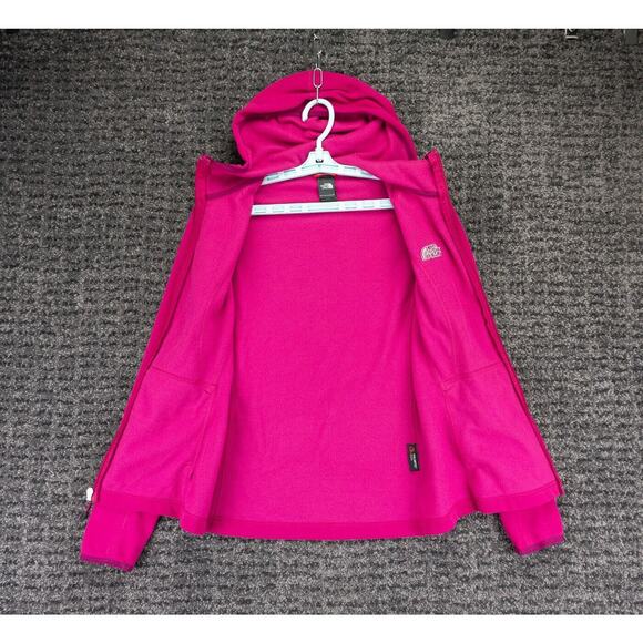 The North Face Jacket Womens Small Fuchsia Pink Full Zip Hooded Fleece Gorpcore - Picture 8 of 12